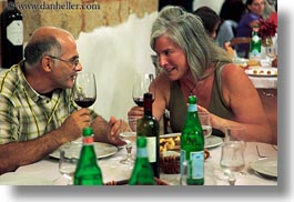 dining, emotions, europe, evie, evie sheppard, grey, hair, horizontal, italy, men, people, puglia, smiles, tourists, womens, photograph
