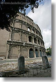 arches, architectural ruins, archways, buildings, colosseum, europe, italy, landmarks, perspective, rome, structures, upview, vertical, photograph