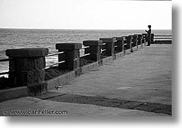 alghero, black and white, europe, horizontal, italy, lonely, piers, sardinia, streets, photograph
