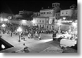 alghero, black and white, europe, horizontal, italy, polit, rally, sardinia, streets, photograph