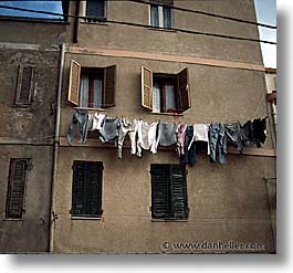 alghero, europe, italy, laundry, sardinia, square format, windows, photograph
