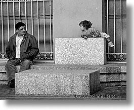 black and white, europe, horizontal, italy, kid, men, sardinia, towns, photograph