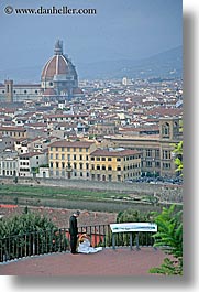 brides, cities, cityscapes, couples, europe, florence, groom, italy, men, tuscany, vertical, womens, photograph