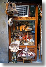 display case, europe, florence, italy, market, meats, tuscany, vertical, photograph