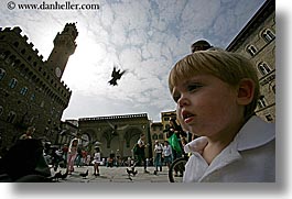 birds, boys, childrens, europe, florence, horizontal, italy, jacks, people, pigeons, toddlers, tuscany, photograph