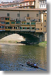 europe, florence, italy, ponte vecchio, row boat, tuscany, vertical, photograph
