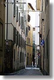 couples, europe, florence, italy, narrow, people, streets, tuscany, vertical, walk, walking, photograph