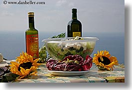 europe, foods, horizontal, italy, picnic, salad, setting, tables, tuscany, photograph