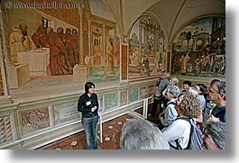 arts, europe, frescoes, horizontal, il sadoma, italy, monastery, monestaries, monte oliveto maggiore, religious, tourists, tuscany, photograph