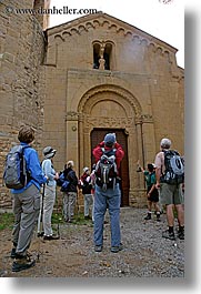 churches, europe, italy, monastery, monestaries, people, pieve di st leonardo, tourists, tuscany, vertical, photograph