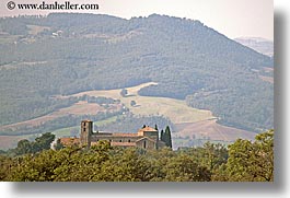 europe, horizontal, italy, monastery, scenery, scenics, tuscany, photograph