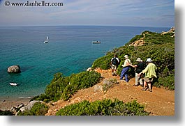 europe, hiking, horizontal, isola giglio, italy, ocean, overlook, people, scenics, tourists, towns, tuscany, photograph