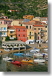 boats, europe, harbor, isola giglio, italy, ocean, towns, tuscany, vertical, photograph