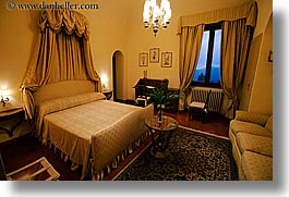 bedrooms, beds, chandelier, europe, horizontal, hotels, italy, la bandita, slow exposure, suite, towns, tuscany, villa, windows, photograph