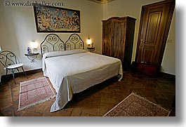 bedrooms, beds, europe, horizontal, hotel albergo giglio, hotels, italy, montalcino, slow exposure, teracotta, towns, tuscany, photograph