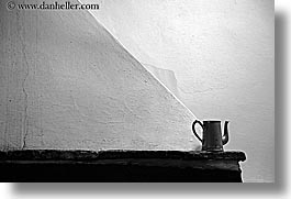 abstracts, black and white, coffee pot, europe, horizontal, italy, poderi di coiano, towns, tuscany, photograph