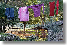europe, hangings, horizontal, italy, laundry, poderi di coiano, towns, tuscany, photograph