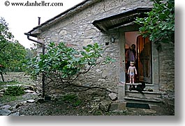 babies, boys, cats, childrens, doors, europe, horizontal, italy, jack and jill, poderi di coiano, toddlers, towns, trees, tuscany, photograph