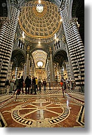 churches, europe, floors, inlaid, italy, marble, religious, siena, towns, tuscany, vertical, photograph