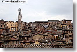 bell towers, cities, cityscapes, europe, horizontal, italy, siena, towns, tuscany, photograph