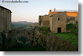 europe, fortress, horizontal, italy, sorano, towns, tuscany, views, photograph