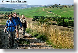 dale, europe, happy, hiking, horizontal, italy, jan, men, people, sandy, steve, tourists, tuscany, womens, photograph