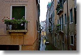 canals, europe, flowers, horizontal, italy, long exposure, venecia, venezia, venice, windows, photograph