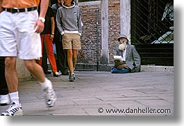 beggar, europe, horizontal, italy, people, venecia, venezia, venice, photograph