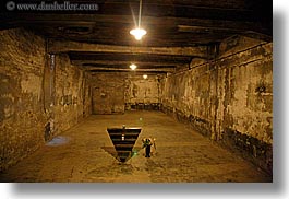 auschwitz, buildings, chamber, europe, gas, horizontal, poland, prison, prison camp, structures, photograph