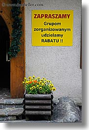 europe, flowers, poland, signs, vertical, photograph