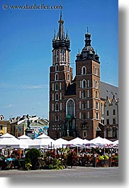 basilica, basilica virgin mary, christian, churches, europe, krakow, mary, poland, religious, vertical, virgin, photograph