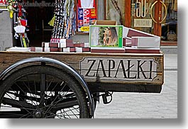 carts, europe, horizontal, krakow, poland, vendors, zapalki, photograph