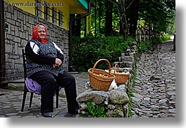 bread, europe, horizontal, old, people, poland, polish, sellng, womens, photograph