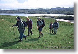 england, europe, handa, hikers, horizontal, scotland, united kingdom, photograph