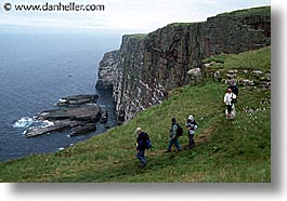 england, europe, handa, hikers, horizontal, scotland, united kingdom, photograph