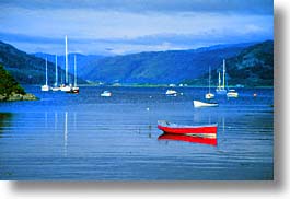boats, england, europe, horizontal, red, scotland, skye, united kingdom, photograph