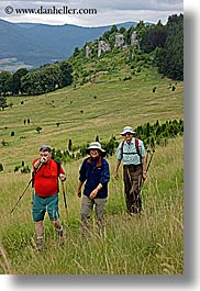 europe, fields, hikers, hiking, slovakia, vertical, photograph