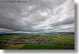 big, clouds, colors, europe, gray, green, horizontal, landscapes, nature, sky, slovakia, towns, photograph