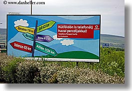 billboards, directional, europe, horizontal, signs, slovakia, photograph