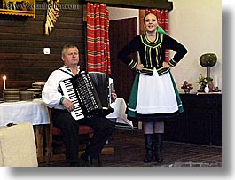 accordion, artists, clothes, europe, hats, horizontal, instruments, music, musicians, people, players, singing, slovakia, slovakian dance, womens, photograph