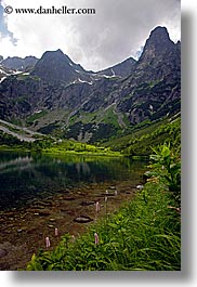 europe, lakes, mountains, slovakia, vertical, water, photograph