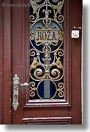 doors, europe, handle, ljubljana, roza, slovenia, vertical, photograph