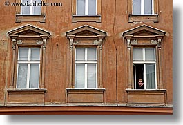 europe, horizontal, ljubljana, slovenia, smokers, windows, womens, photograph