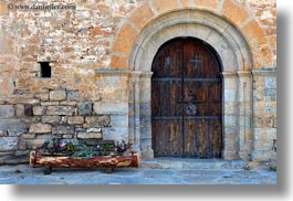 ansovell, archways, churches, doors, europe, horizontal, spain, structures, photograph