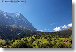 eiger, europe, faces, grindelwald, horizontal, mountains, nature, north, snowcaps, switzerland, photograph
