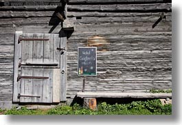 barn, chalkboard, europe, gasterntal valley, horizontal, kandersteg, switzerland, photograph