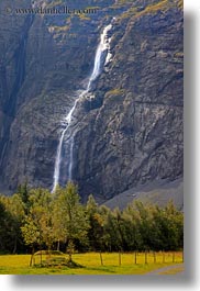 europe, gasterntal valley, kandersteg, switzerland, trees, vertical, waterfalls, photograph