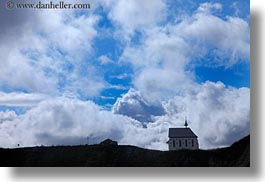 churches, clouds, europe, horizontal, lucerne, mountains, mt pilatus, nature, sky, switzerland, photograph