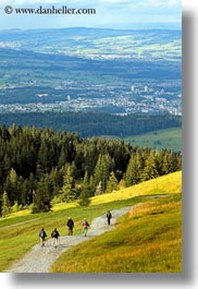 europe, hikers, landscapes, lucerne, mt pilatus, switzerland, vertical, photograph