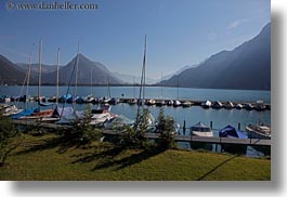 boats, europe, harbor, horizontal, switzerland, photograph
